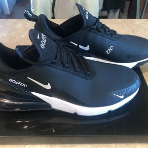 New Never worn. Nike Air Max 270 G Golf Shoes Men's Size 13 Black White CK6483